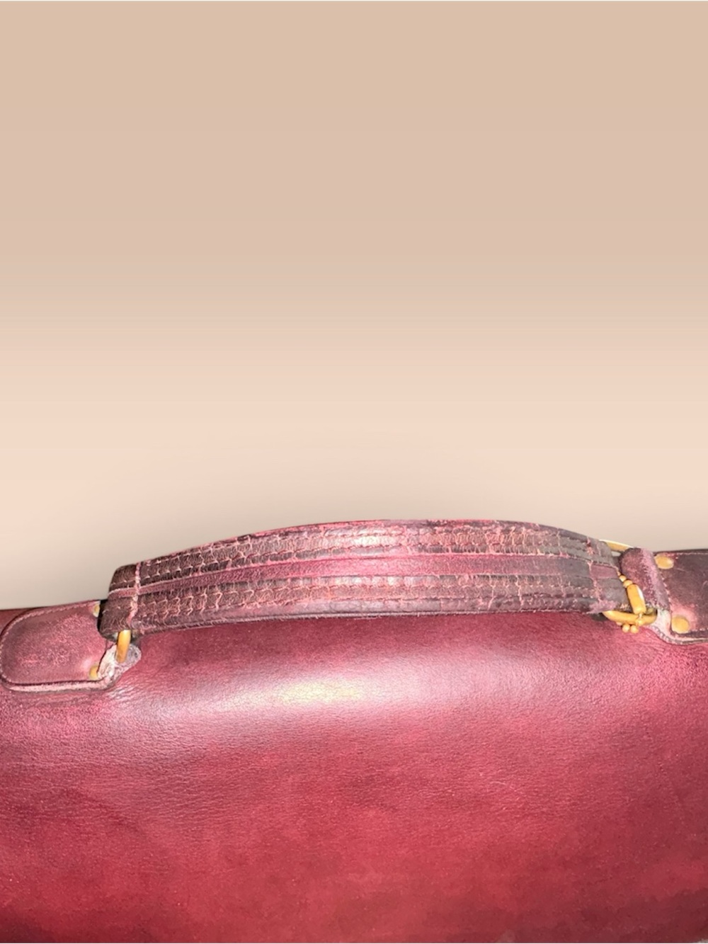 Burgundy Coach diplomat Briefcase - Picture 7 of 11